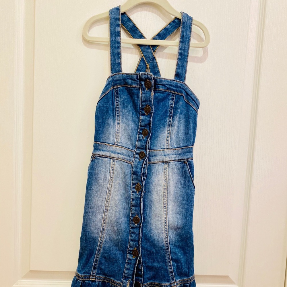 Girls denim dress